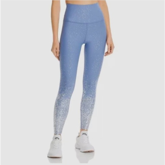 • Beyond Yoga • Women’s Alloy Ombré High-Waist Leggings Blue / Silver Small - Picture 2 of 5